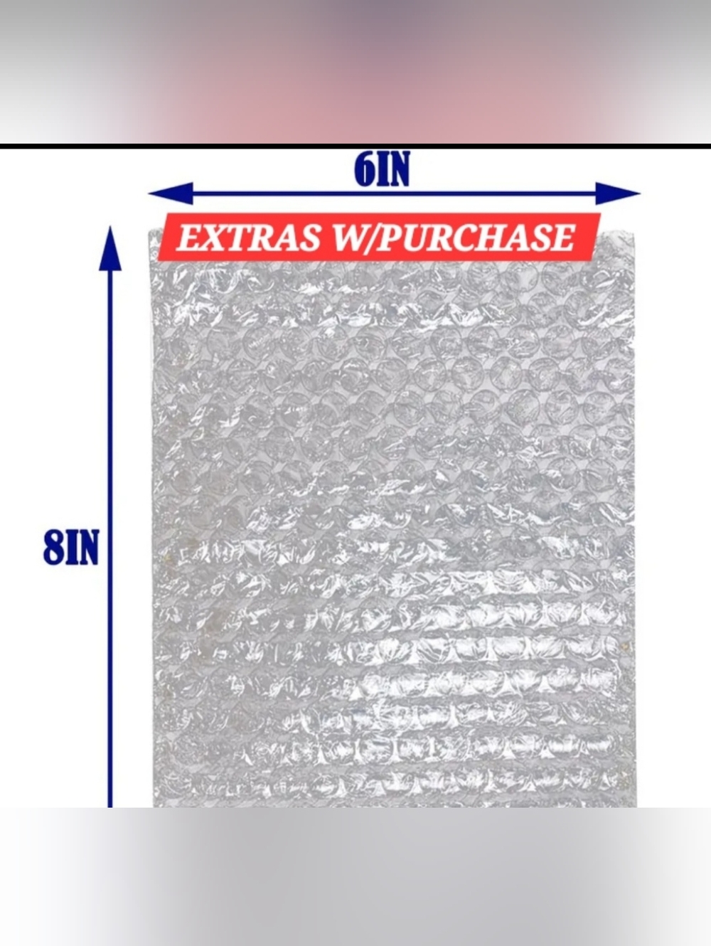 15ct. 6x8 Transparent Bubble Bags